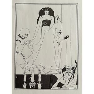 Aubrey Beardsley, Enter Herodias, Salome, Oscar Wilde, Print, ~ 250726-WH 240 B